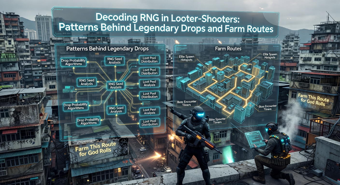 Vibrant screenshot from a looter-shooter showing a legendary weapon drop amid explosive gameplay, highlighting the thrill of RNG rewards