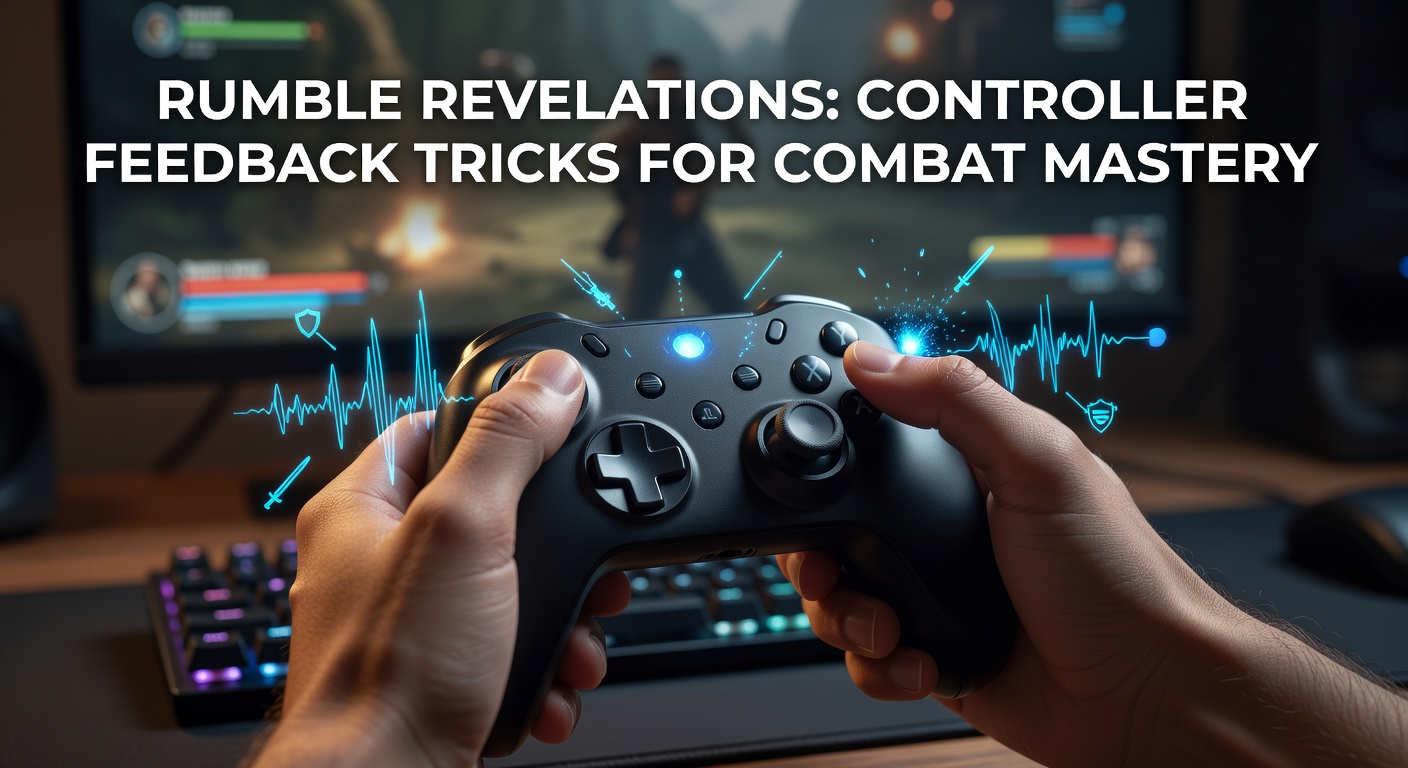 DualSense controller vibrating intensely during a high-stakes Rumble arena battle, highlighting haptic feedback cues